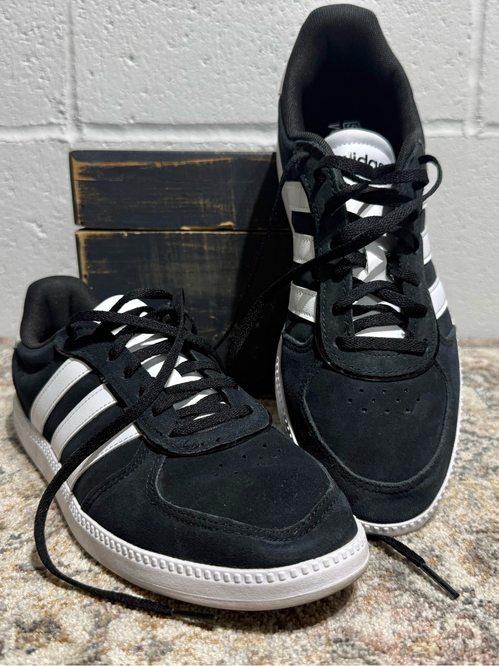adidas Black & White Low-Top Sneakers